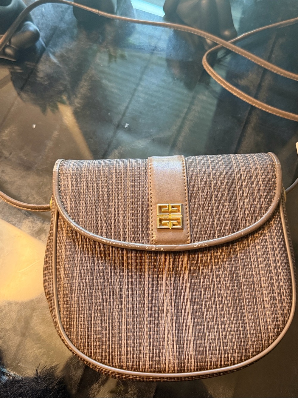 Givenchy Leather Crossbody Bag in Brown
